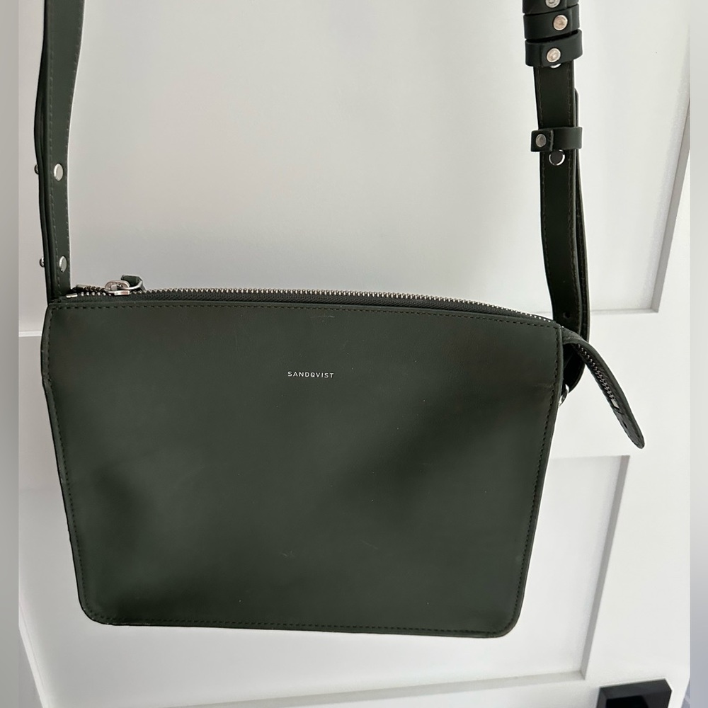 Sandqvist Dark Green Crossbody Bag